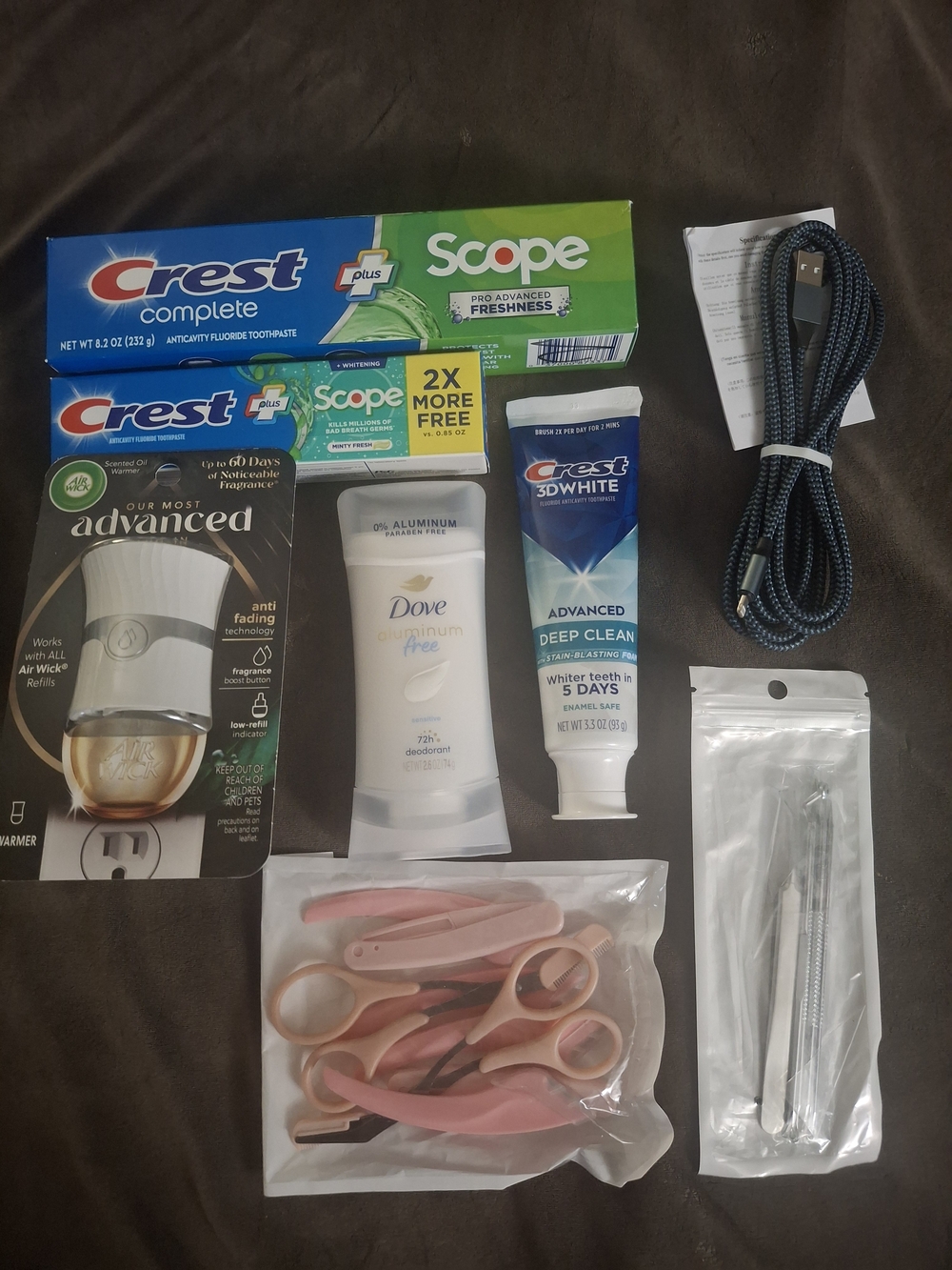Crest Complete + Scope Toothpaste Bundle - Blue & Green